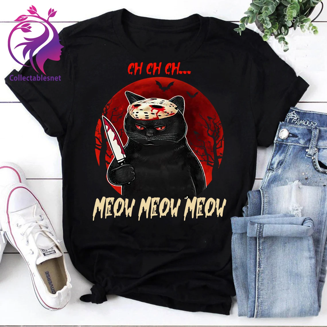 Ch Ch Ch Meow Meow Meow Jason Voorhees Halloween 2023 Shirt