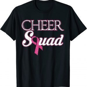 Cheer Squad Breast Cancer Awareness Month ribbon Pink 2022 Shirt