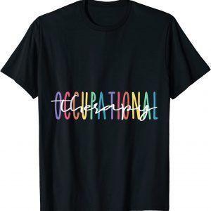 Colorful Occupational Therapy Vintage OT Therapist 2023 Shirt
