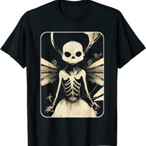 Dark Art Fairycore Butterfly Skeleton Classic Shirt