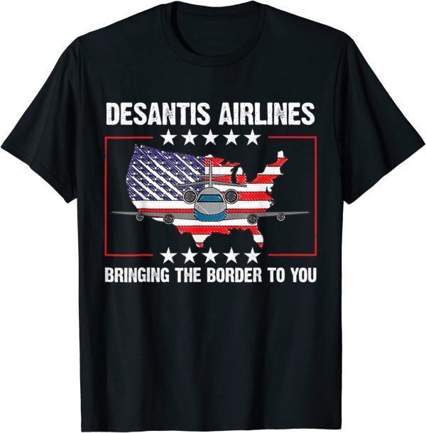 DeSantis Airlines Political Usa Flag 2022 Shirt