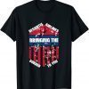 Desantis Airlines Bringing the Border to You Retro Us Flag T-Shirt