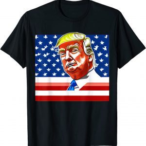 Donald Trump Is Our Hero American Flag Classic Shirt