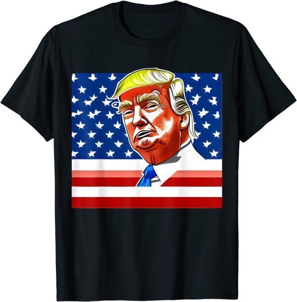 Donald Trump Is Our Hero American Flag Classic Shirt