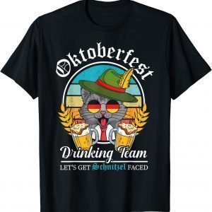 Drinking Team Let's Get Schnitzel Faced Oktoberfest Prost Classic Shirt
