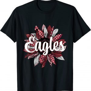 Eagles School Mascot Sunflower Sports Fan Team Spirit Classic Shirt
