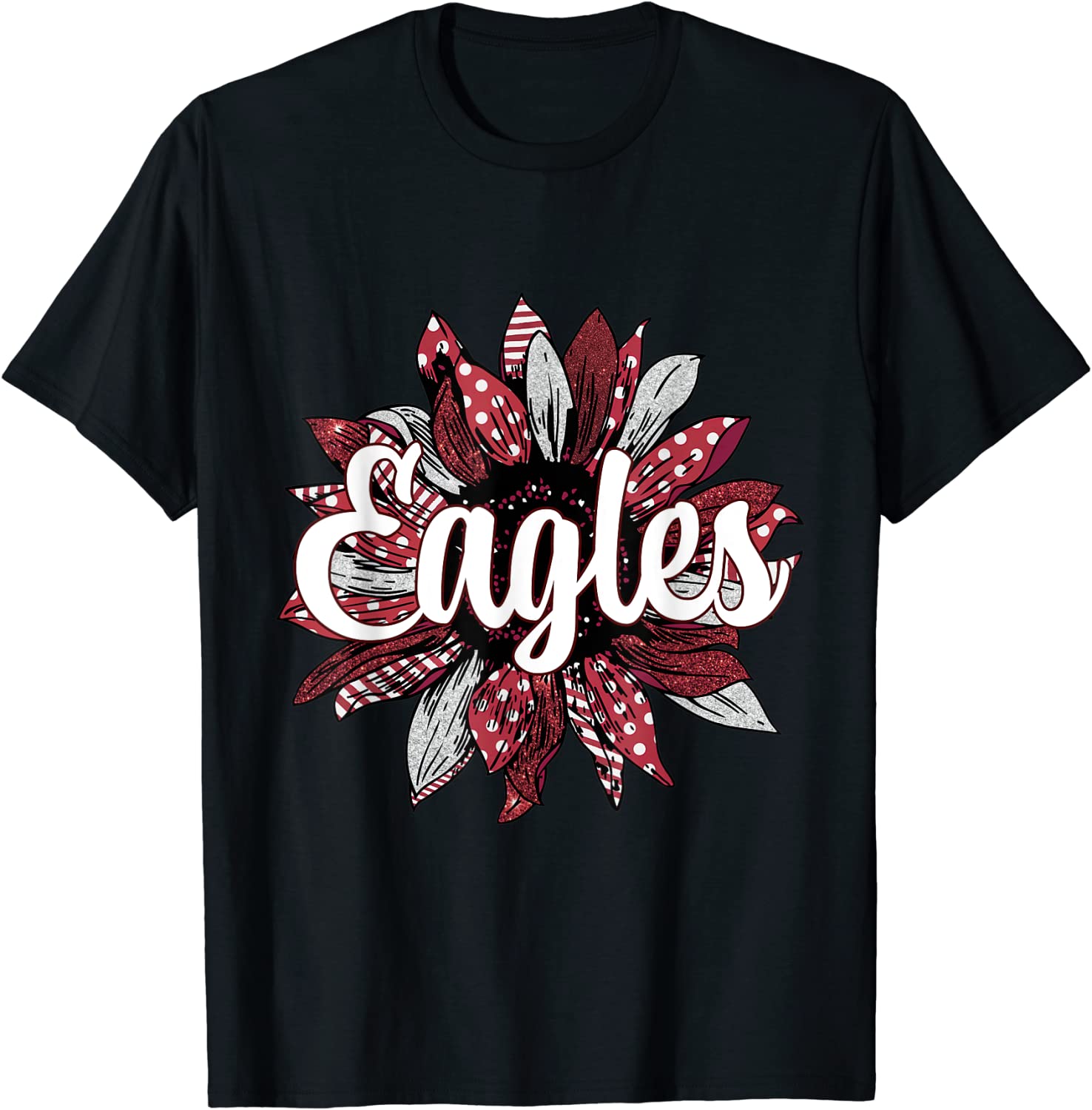 Eagles School Mascot Sunflower Sports Fan Team Spirit Classic Shirt