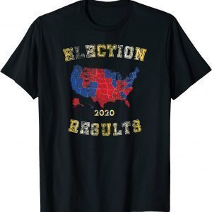 Election Results Map, 2020 2024 Election State Voting Retro Limited Shirt