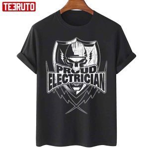 Electrician Skull And Thunderbolts 2023 Shirt