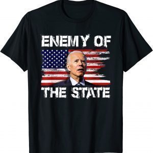 Enemy Of State Trump American Patriotic USA Flag Classic Shirt