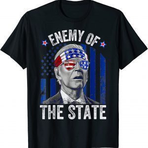 Enemy Of State Trump Quotes American Patriotic USA Flag Classic Shirt