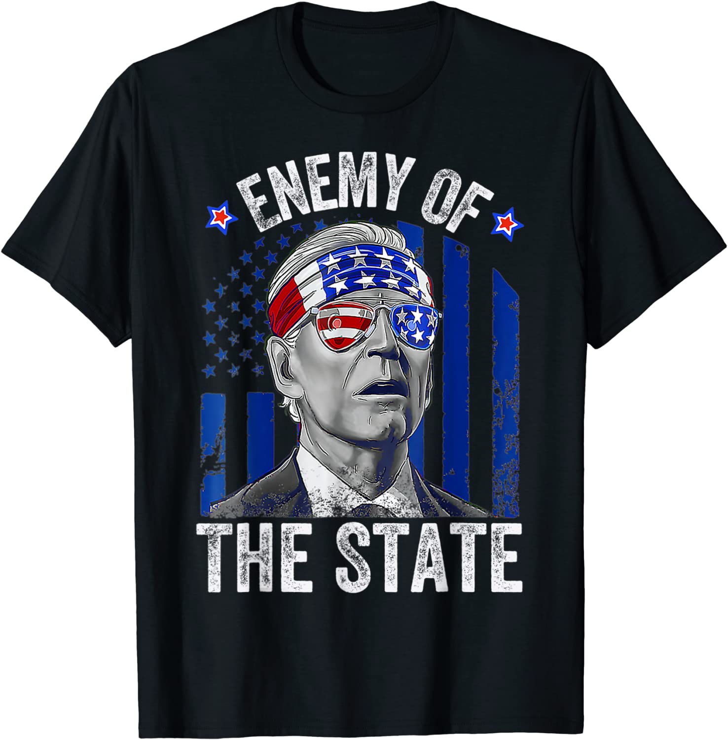 Enemy Of State Trump Quotes American Patriotic USA Flag Classic Shirt