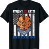 Even My Dog Hates Biden USA Flag With Doberman Dog Classic Shirt