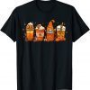 Fall Coffee Pumpkin Spice Latte Iced Warm Cozy Autumn Orange T-Shirt