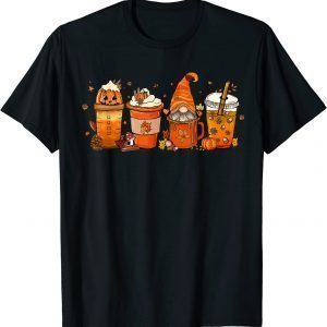 Fall Coffee Pumpkin Spice Latte Iced Warm Cozy Autumn Orange T-Shirt