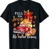 Fall For Jesus He Never Leaves Autumn Christian Prayer 2022 Shirt