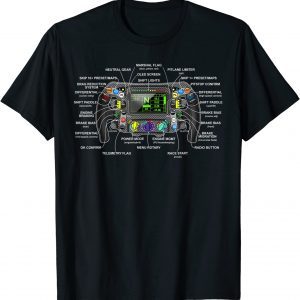 Formula Racing Open Wheel Car Fan Steering Wheel Explained 2023 Shirt