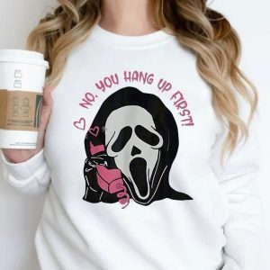 Ghostface No You Hang Up First Scream Movie Horror Halloween Scary Films Lover 2023 Shirt