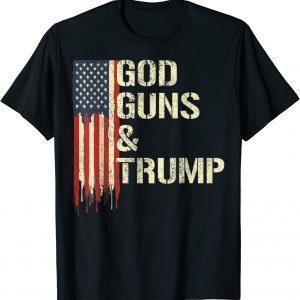 God Gun And Trump I 2nd Amendment Trump Flag America Classic Shirt