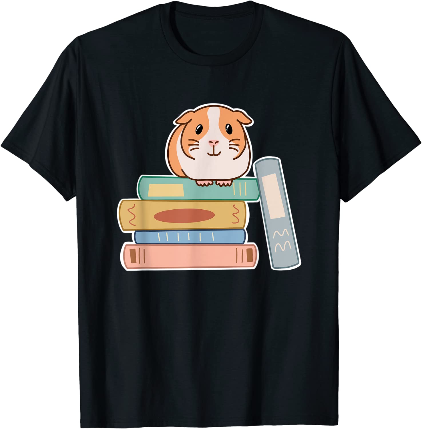 Guinea Pig Sitting On Top of A Stack of Books for Reading Classic Shirt