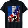 Half American Flag Honduran ROOTS USA Flag Honduras DNA 2022 Shirt