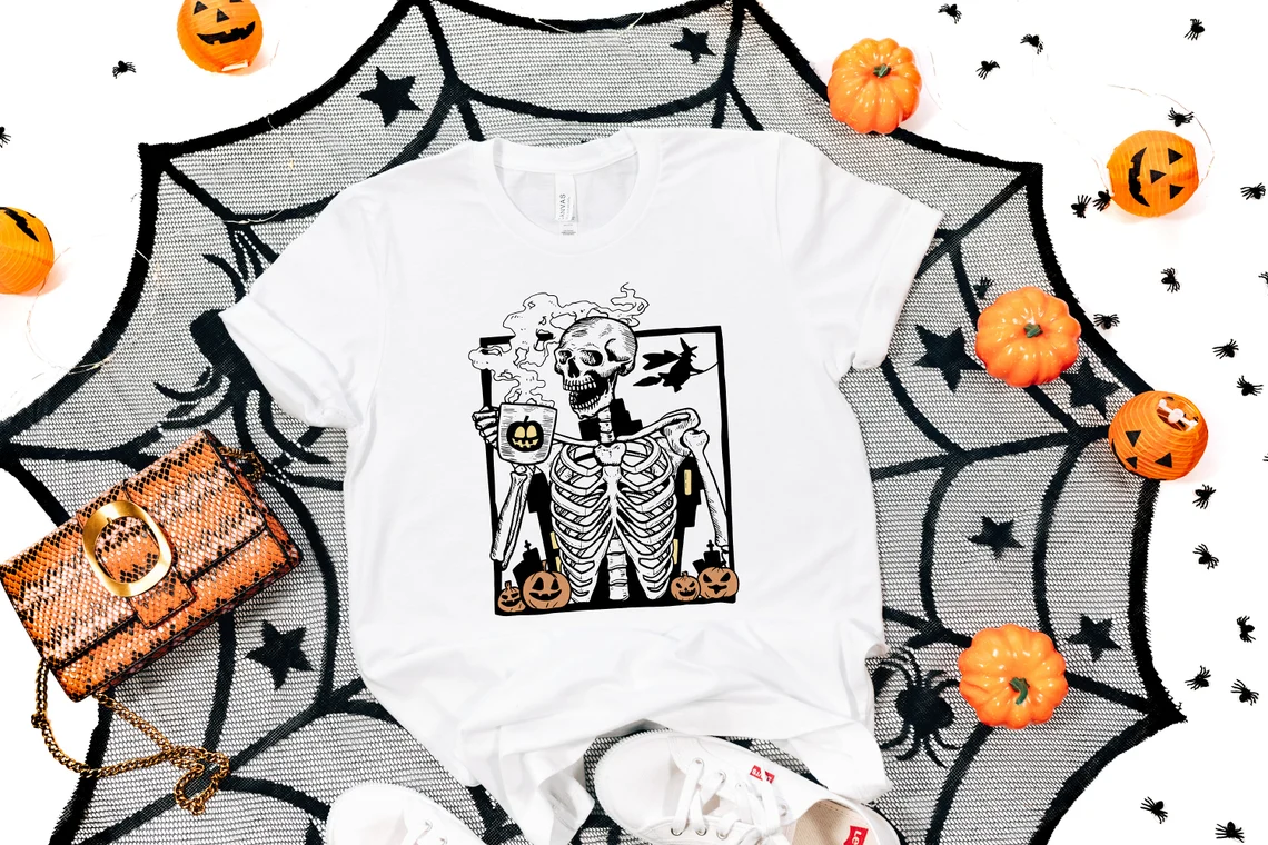 Halloween Pumpkin Spice Coffee T-Shirt