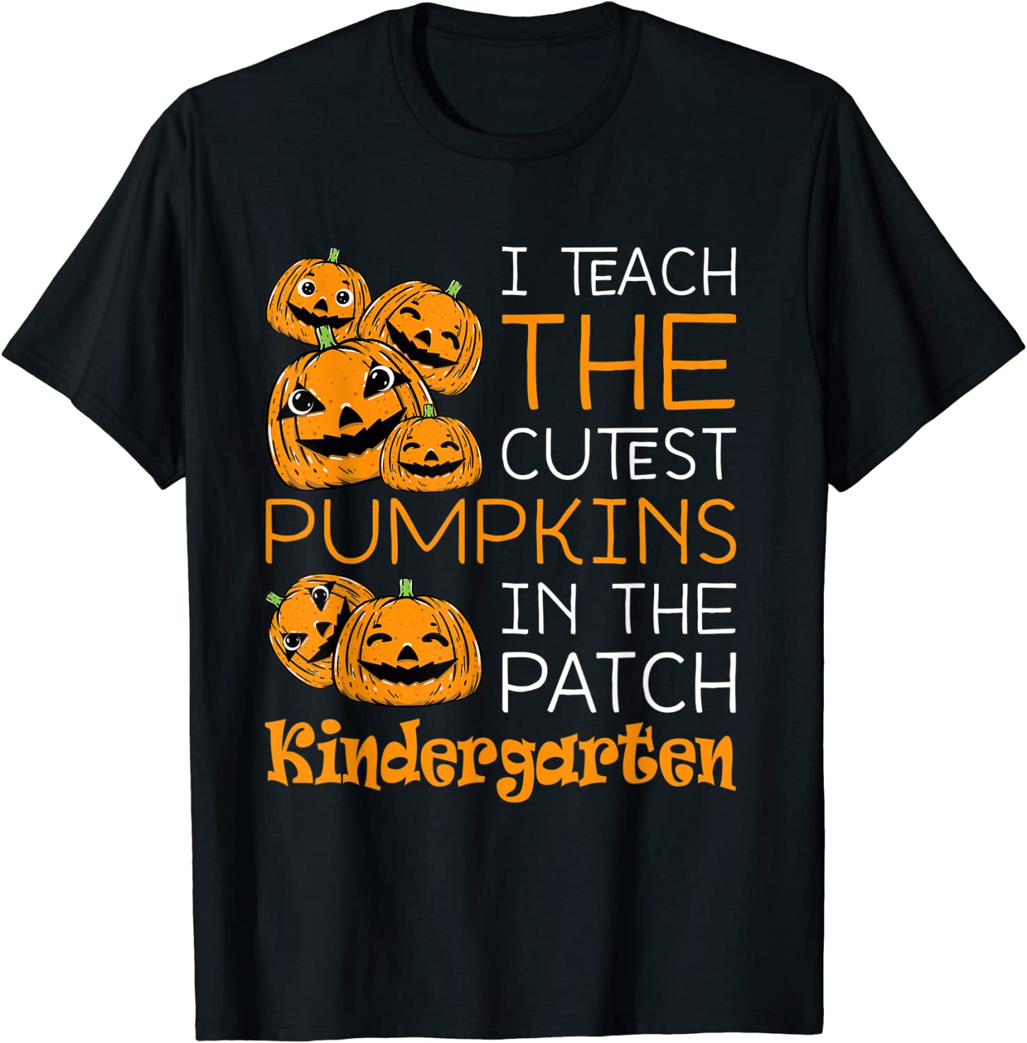 Halloween Teacher T-Shirt - "Read More Booooks" Graphic With Pumpkins, Cute Fall Tee - View #3