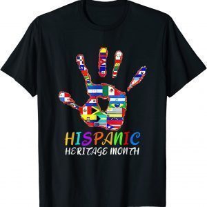 Hand Flag National Hispanic Heritage Month Classic Shirt
