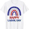 Happy Labor Day Rainbow American Flag Patriotic for worker 2023 Shirt