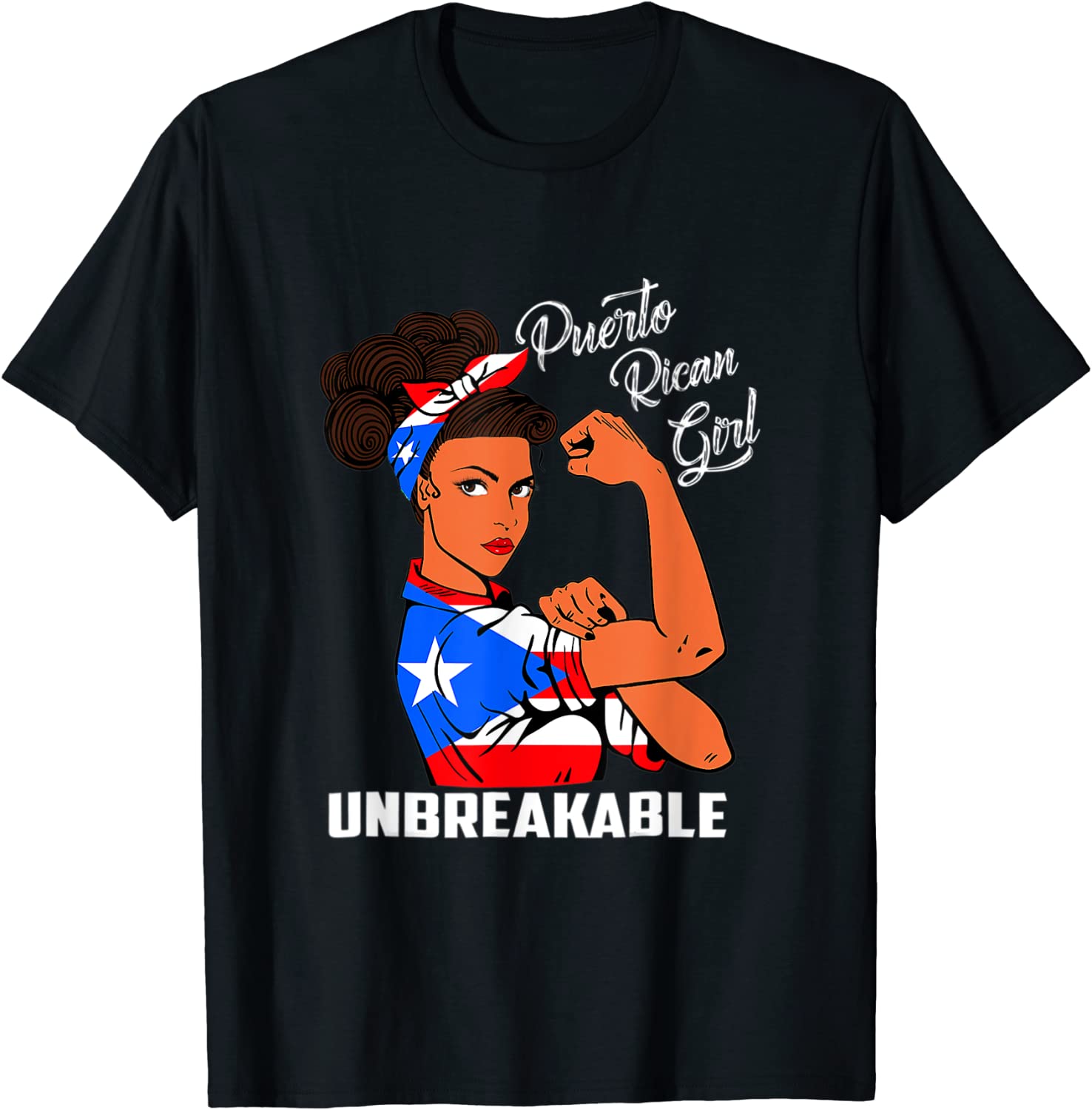 Happy Puerto Rican Girl Unbreakable Heritage Puerto Rico 2022 Shirt