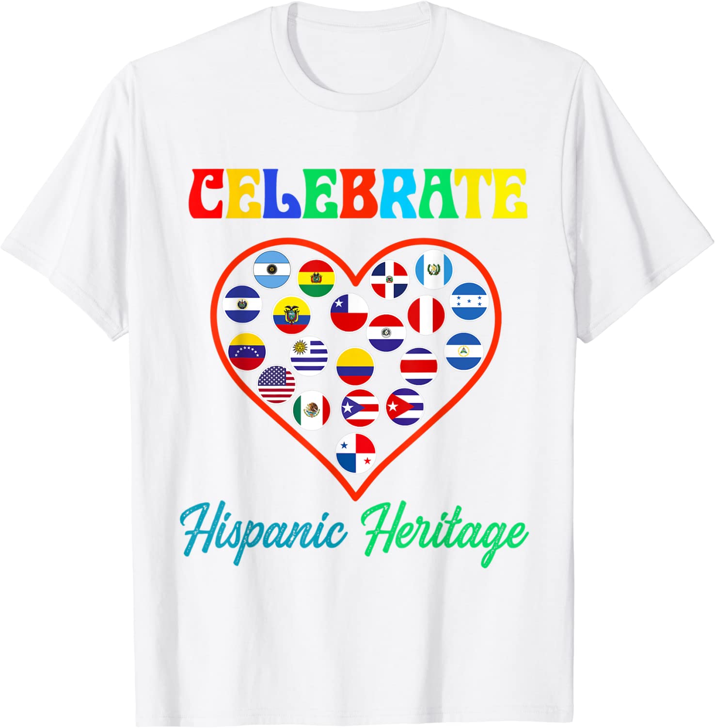 Hispanic Heritage Month 2022 National Latino Countries Flag Classic Shirt