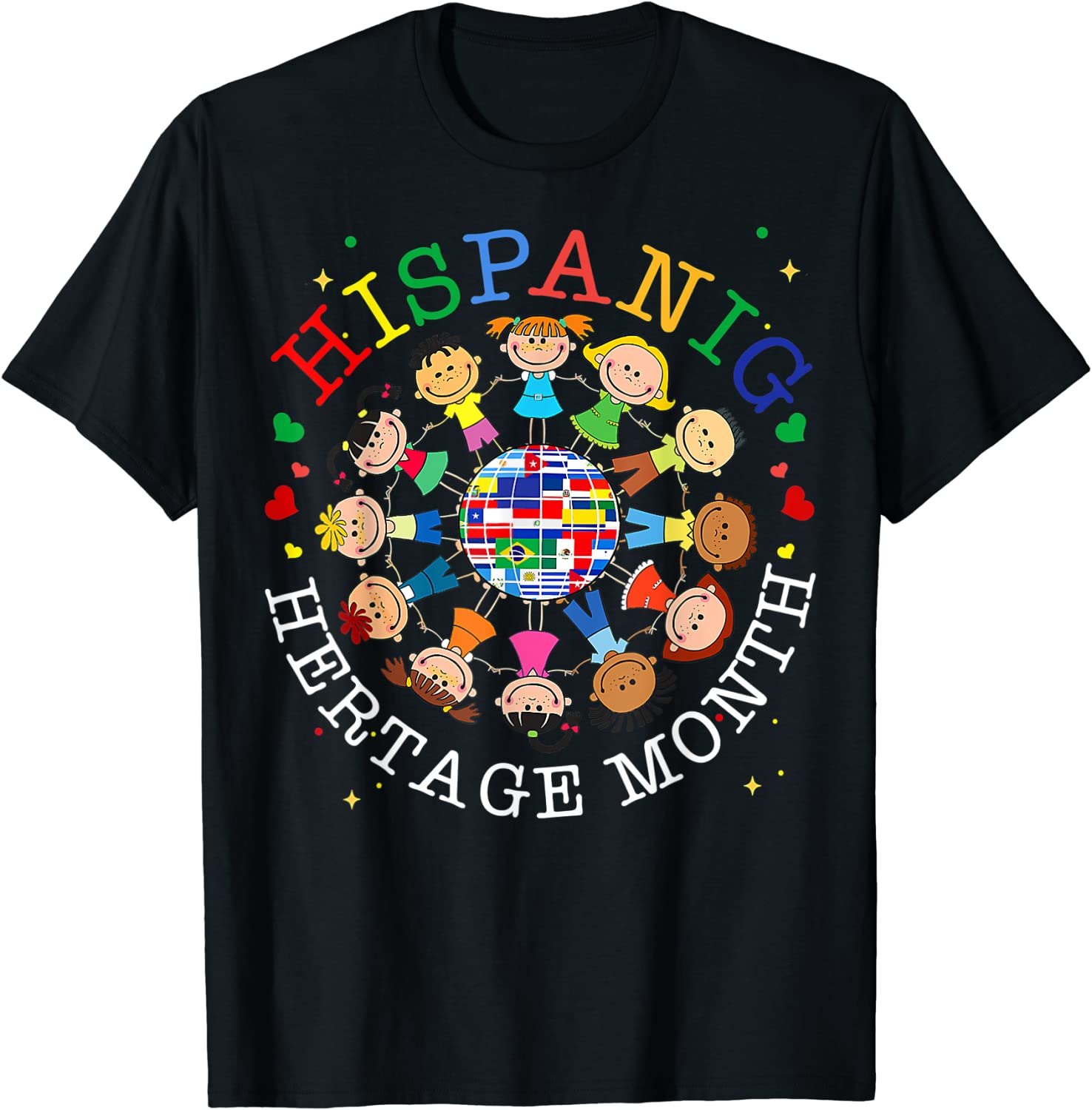 Hispanic Heritage Month All Countries Flags Classic Shirt