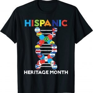 Hispanic Heritage Month DNA Flags Latino 2023 Shirt