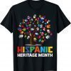 Hispanic Heritage Month Flags - Hand Flag Tree Roots Latino 2022 Shirt
