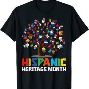 Hispanic Heritage Month Flags - Hand Flag Tree Roots Latino 2022 Shirt