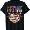Hispanic Heritage Month Hands Heart Flags 2023 Shirt