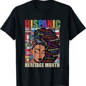 Hispanic Heritage Month Latin Country Flags Classic Shirt