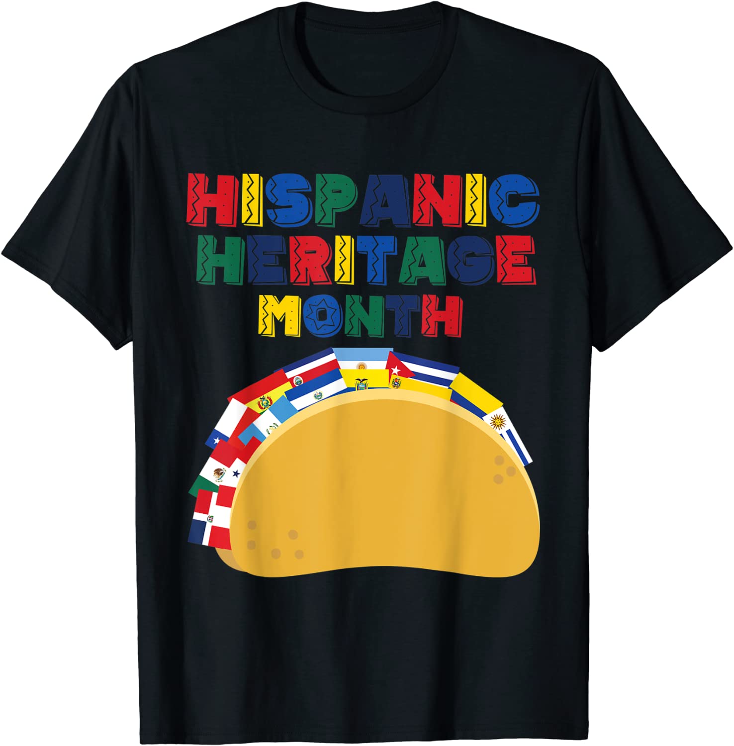Hispanic Heritage Month Tacos Latin American Countries Classic Shirt