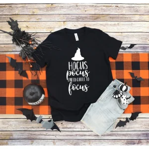 Hocus Pocus I Need Coffee To Pocus Halloween 2023 Shirt