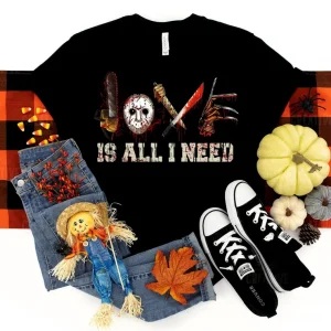 Horror Love Is All I Need Halloween Classic Shirt