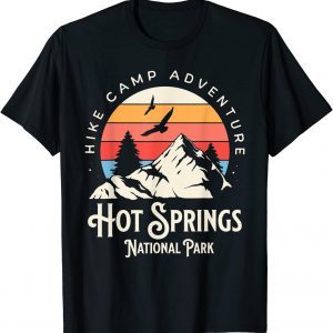 Hot Springs Arkansas Nature Hike Mountains Outdoors Retro 2023 Shirt