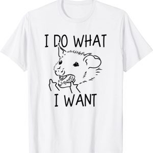 I Do What I Want Possum Middle Finger Opossum Classic Shirt