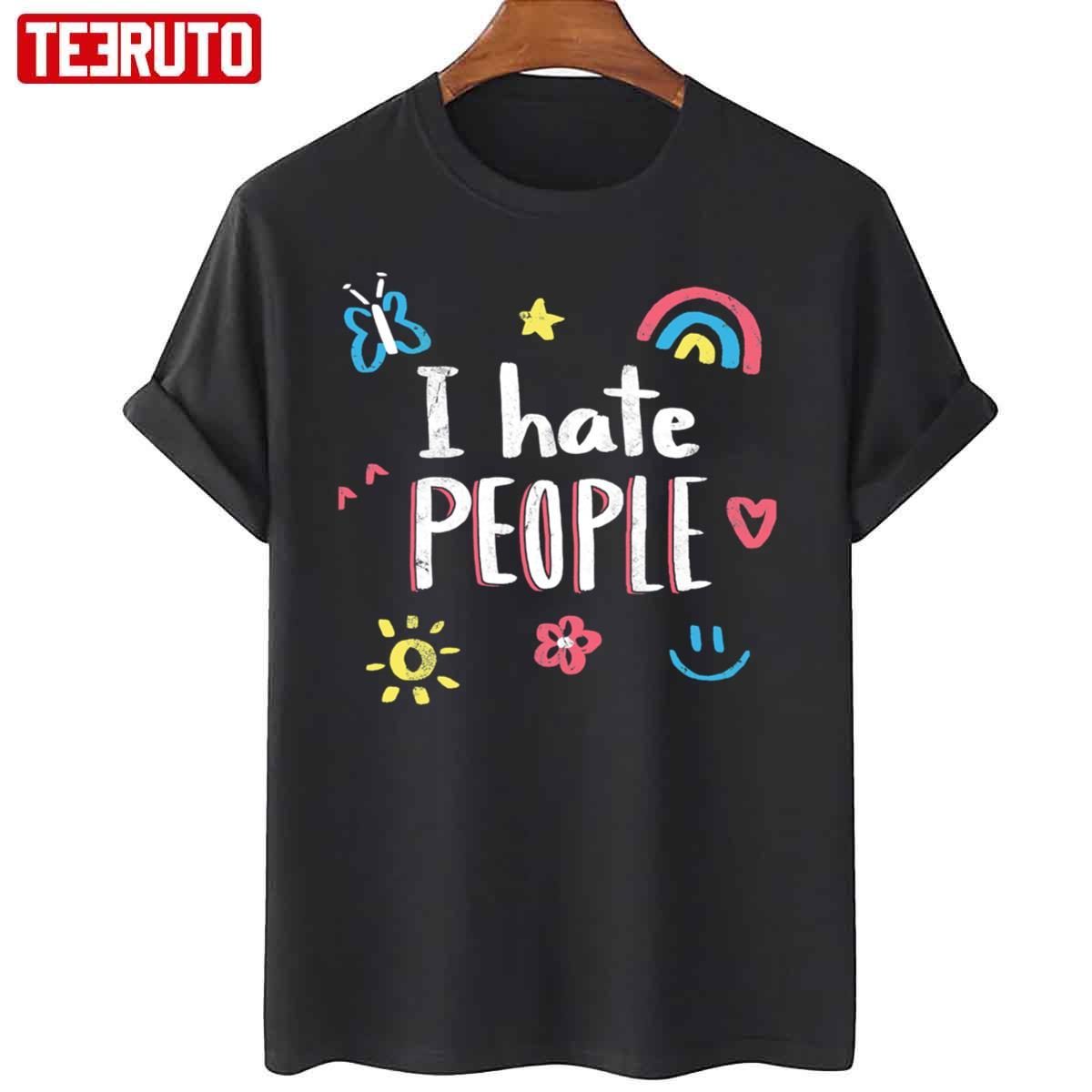 I Hate People Happy Face Classic Shirt
