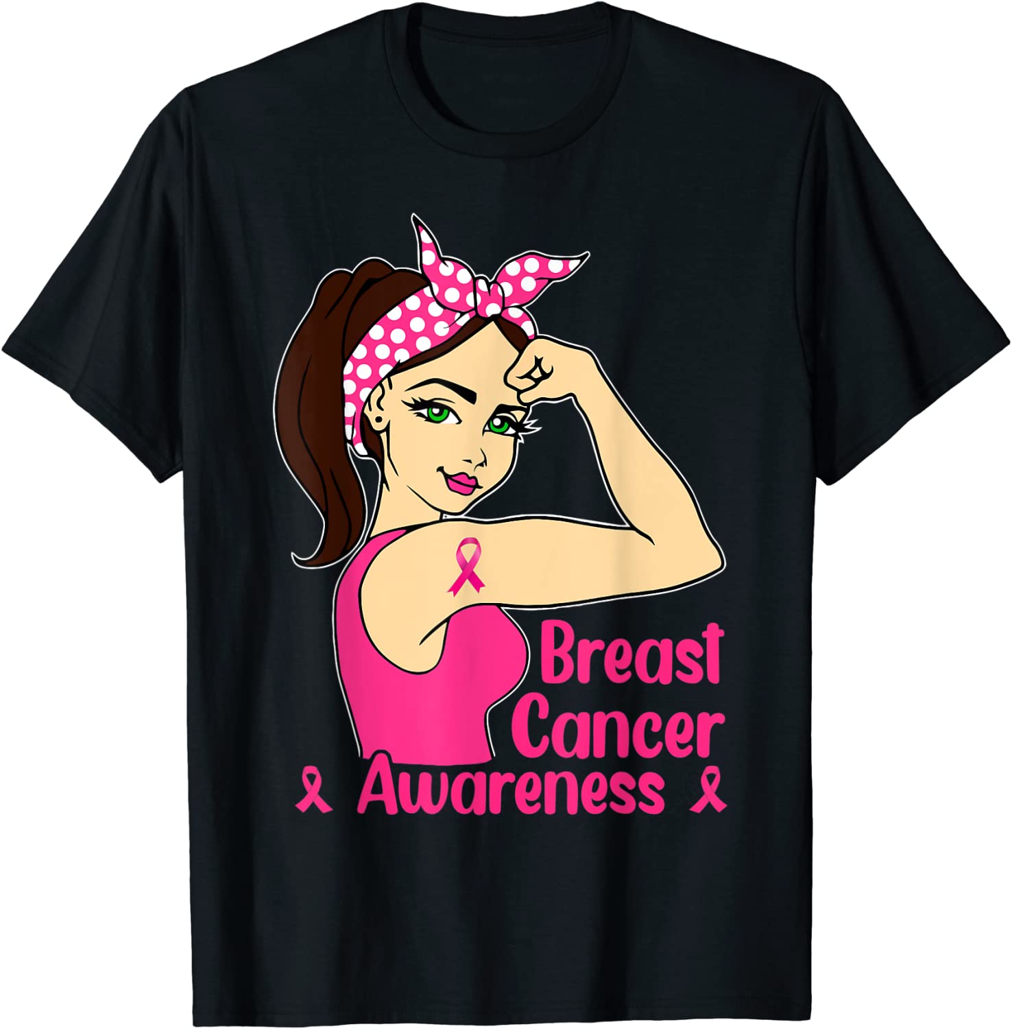 In October We Wear Pink Black Woman Breast Cancer Awareness 2022 Shirt