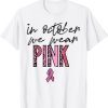 In October We Wear Pink Leopard Retro Breast Cancer Classic Shirt