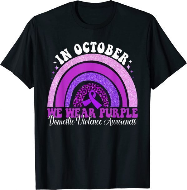 In October We Wear Purple Domestic Violence Awareness 2022 Shirt