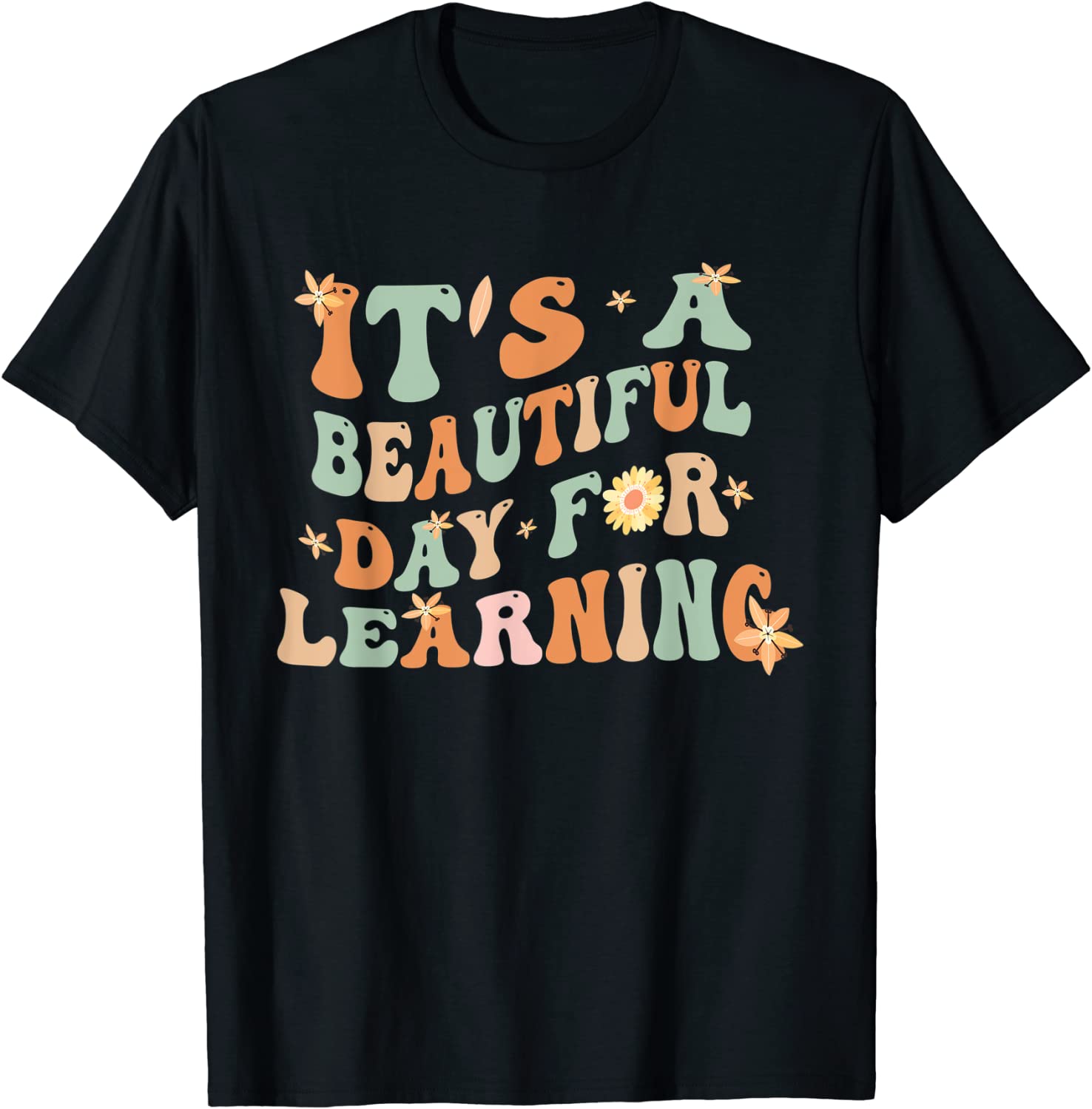 It's a Beautiful Day For Learning Retro Teacher Students 2023 Shirt