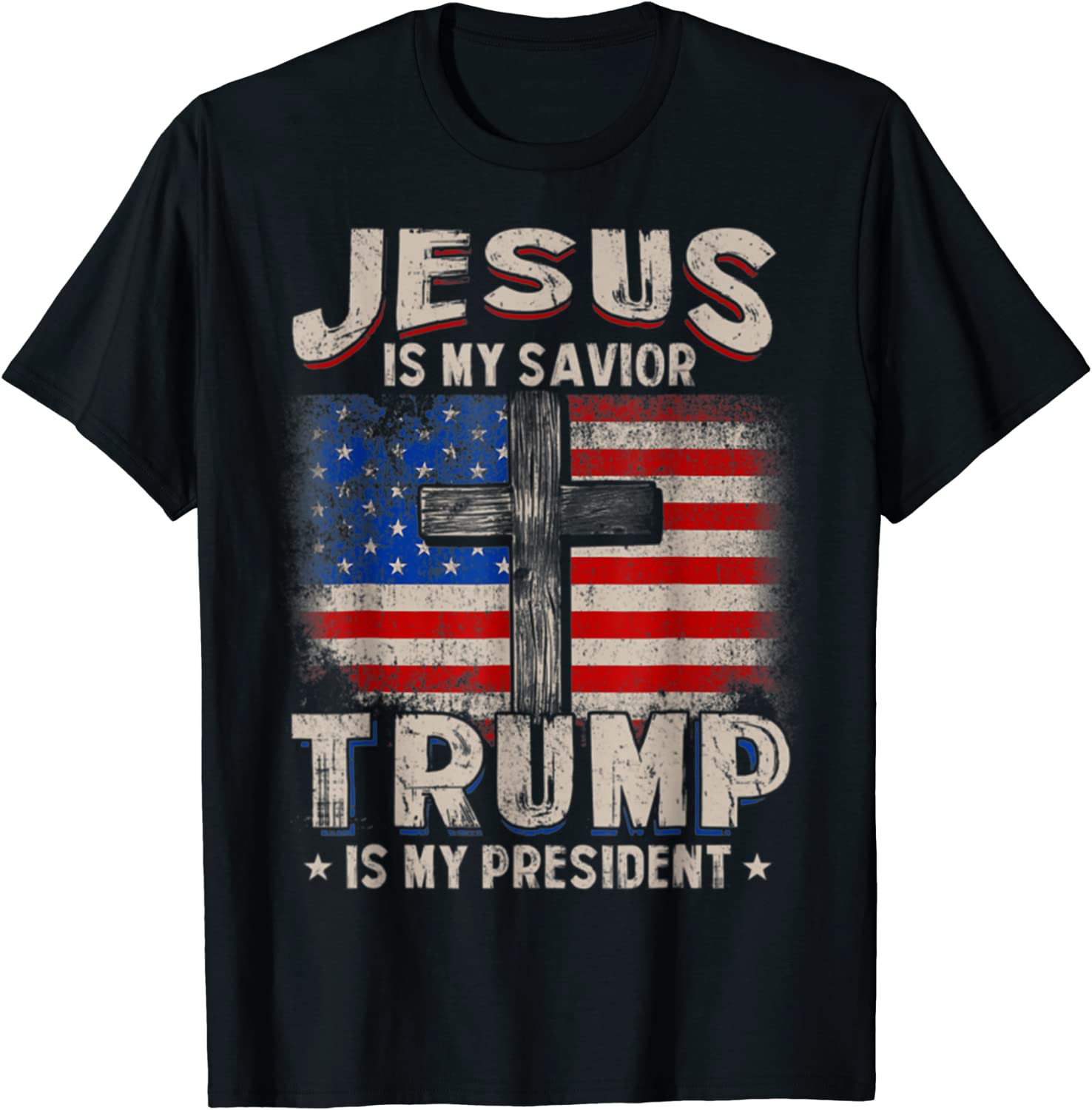 Jesus Is My Savior Trump Is My President Squared Classic Shirt