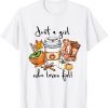 Just A Girl Who Loves Fall Pumpin Spice Latte Autumn Classic Shirt