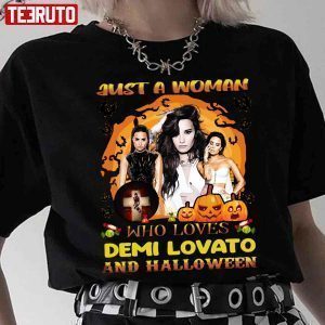 Just A Woman Who Loves Demi And Halloween Classic Shirt